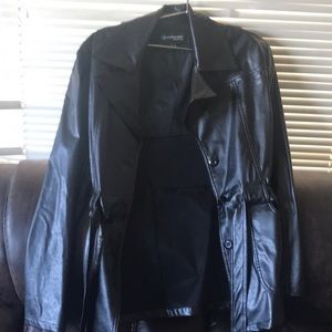 Leather ladys coat